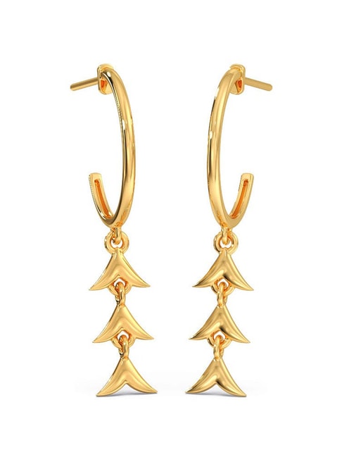 Lacy Style Diamond Dangle Earrings, 14K Yellow Gold | Gold Jewelry Stores  Long Island – Fortunoff Fine Jewelry