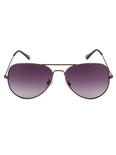 VERSACE Aviator Sunglasses in Lilac Transparent & Light Violet | FWRD