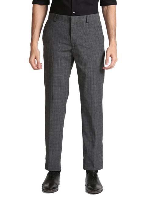 Tommy Hilfiger Grey Straight Fit Trousers-picture-27