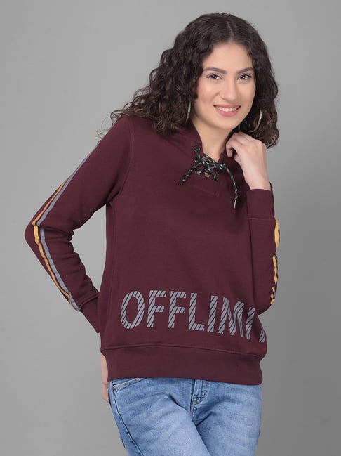 Crimsoune Club Wine Graphic Print Hoodie-picture-33