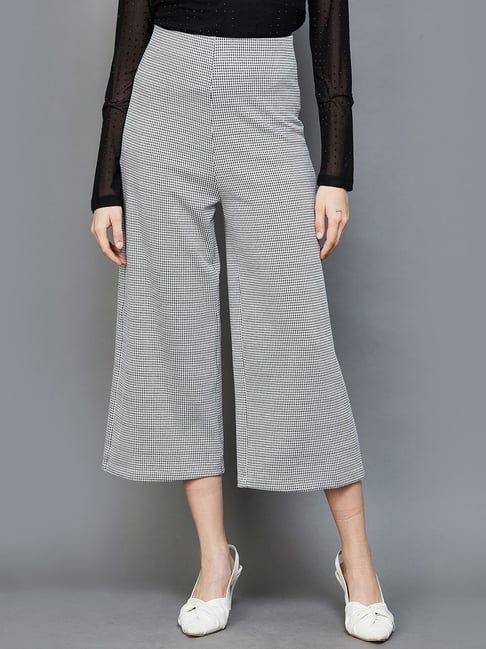 Grey Printed Culottes