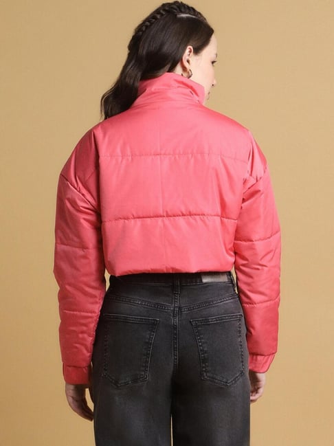 Forever 21 2024 pink puffer jacket