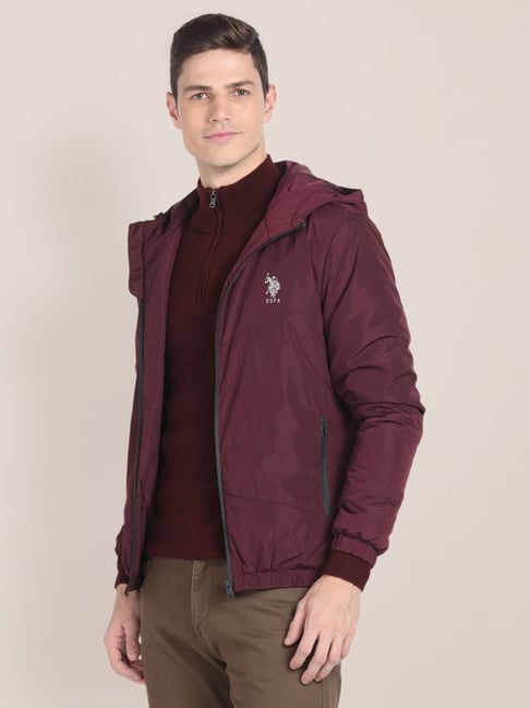 Maroon 2024 polo jacket