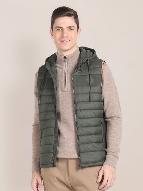 U.S. Polo Assn. Mid Olive Regular Fit Quilted Hooded Jacket-picture-21