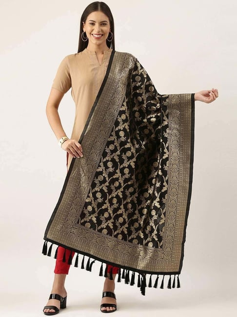 Buy Silk Land Green Woven Pattern Dupatta for Women Online @ Tata CLiQ