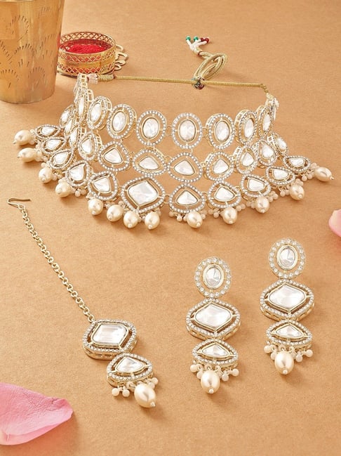 Buy Zaveri Pearls Beads Bridal Necklace Set-ZPFK16902 Online At