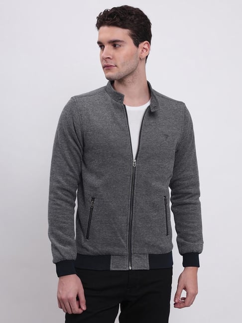 Grey cotton outlet jacket