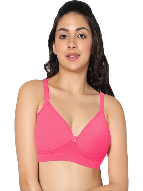 IN CARE Pink Half Coverage Non-Wired Push-Up Bra