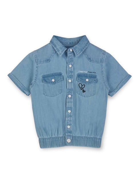 Buy Gini Jony Kids Blue Top for Girls Clothing Online Tata CLiQ