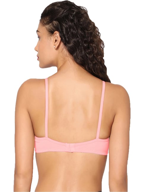 Buy Invisi Lace Full Cover T-Shirt Bra, Shell Pink Color Bra