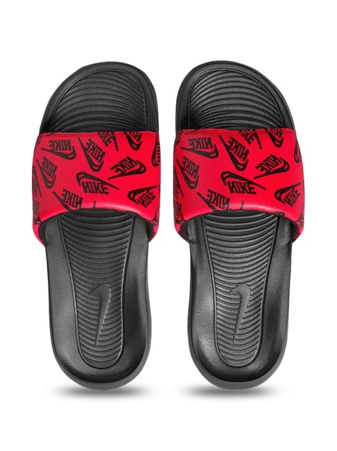 Nike Men s VICTORI ONE PRINT SERIES Red Slides