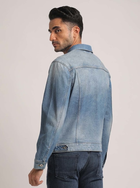 URBAN OUTFITTERS BDG Men's Jean Jacket Denim Distressed Light Wash Size XS  | eBay