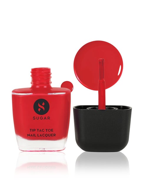 SUGAR Cosmetics Tip Tac Toe Nail Lacquer Classic 24 Chilli Charam - 9 ml