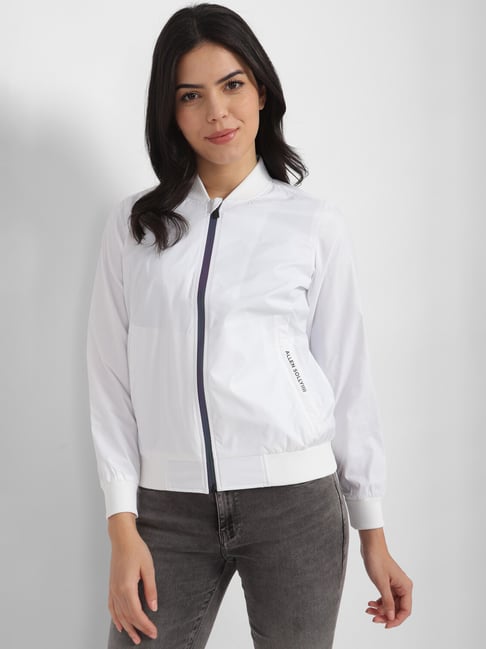 Allen Solly White Regular Fit Jacket