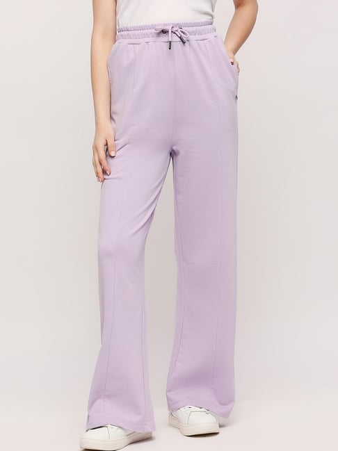 Pepe Jeans Lilac Cotton Flared Pants