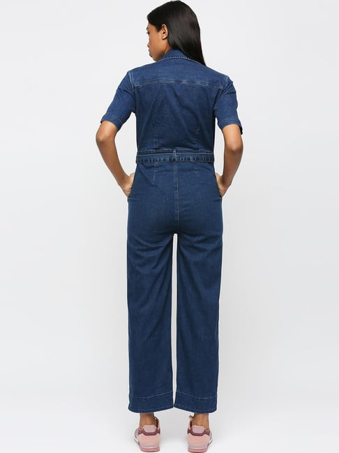 Buy Pepe Jeans Dark Blue Short Sleeve Boiler Suit Slim Fit Jumpsuit (Set of  2) online