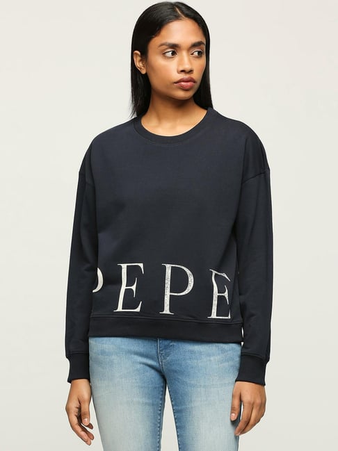 Pepe Jeans Navy Printed Sweatshirt-picture-36