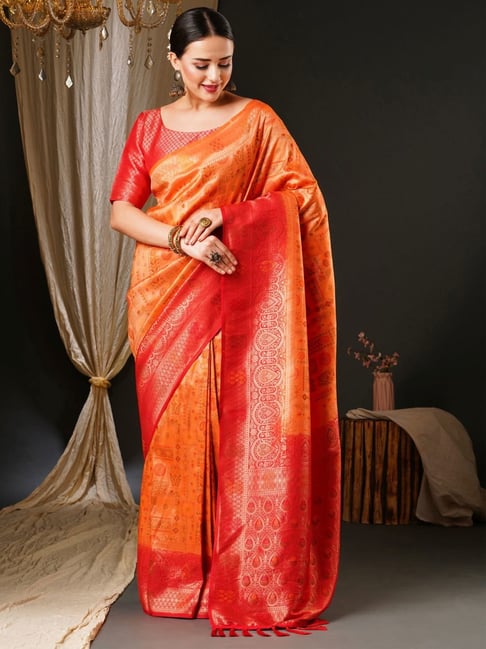 Buy red designer banarasi saree online on Karagiri | FLAT 60% OFF –  Karagiri Global