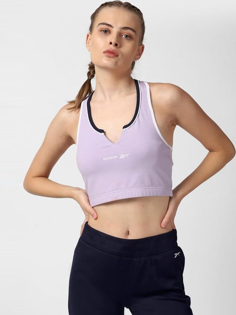 Reebok Purple Cotton Sports Bra-picture-29