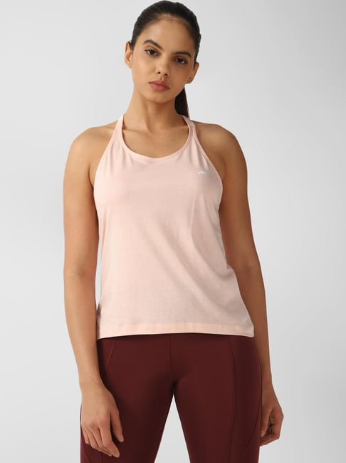 Reebok Pink Cotton Regular Fit Sports T-Shirt-picture-24