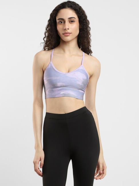 Reebok Purple Printed Sports Bra-picture-37