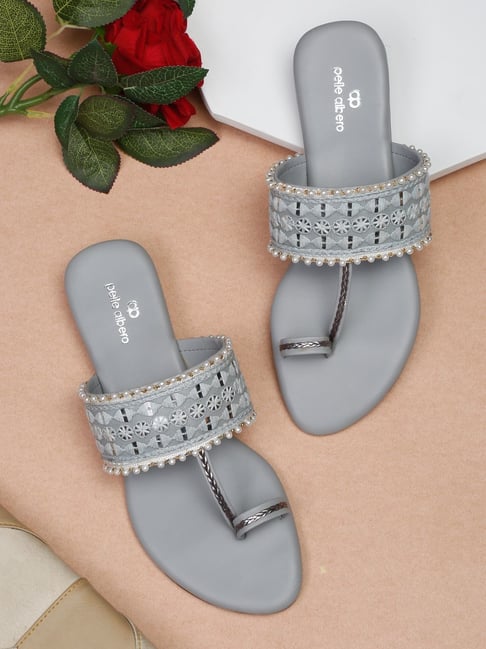 Silver cheap bling sandals