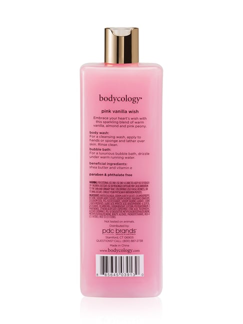 Bodycology Pink Vanilla Wish in Body Wash Bubble Bath 473 ml