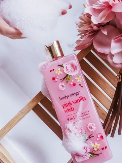 Bodycology Pink Vanilla Wish in Body Wash Bubble Bath 473 ml