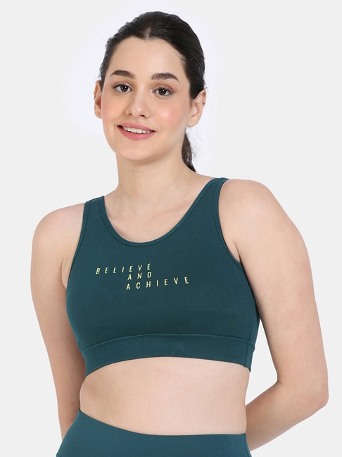 Buy Zivame Sports Bra With Removable Padding - Blue Online