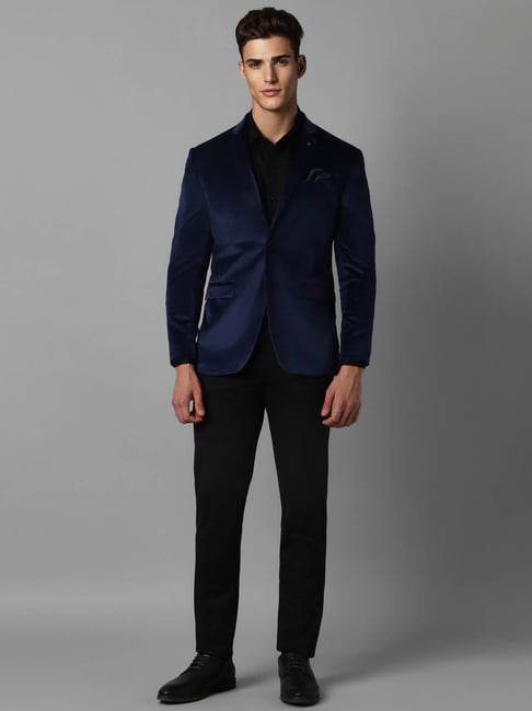 flipkart louis philippe velvet blazer