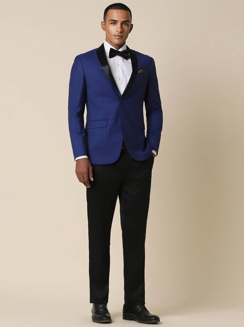 Allen Solly Navy Slim Fit Two Piece Suit-picture-14