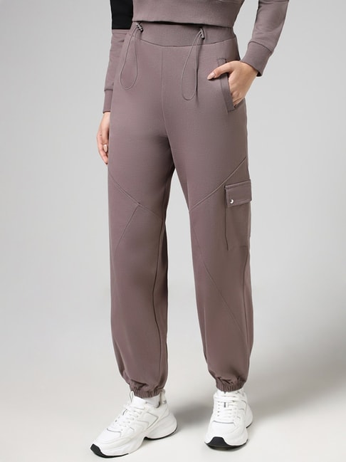 Buy Men Navy Solid Slim Fit Casual Track Pants Online - 732432 | Van Heusen