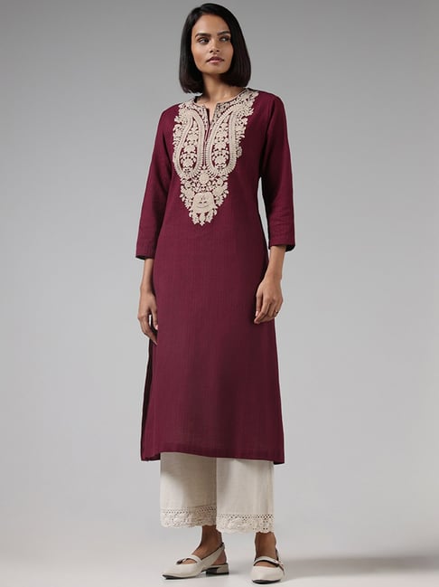 red kurti for women