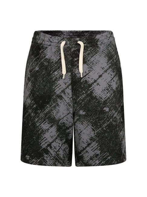 Converse Kids Smoke Grey Printed Shorts