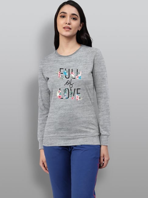 Lyra Grey Cotton Printed Sweatshirt-picture-22