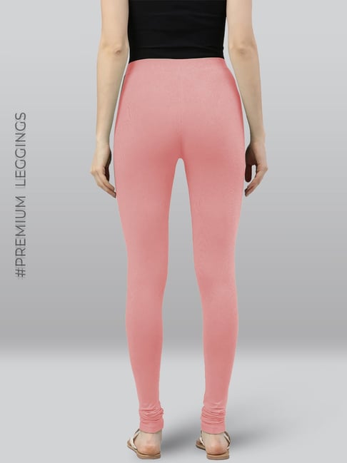 Buy Lyra Baby Pink Cotton Full Length Leggings for Women Online Tata CLiQ