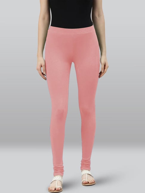 Buy Lyra Baby Pink Cotton Full Length Leggings for Women Online Tata CLiQ