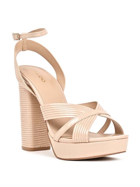 Buy Aldo Women s Beige Ankle Strap Sandals for Women at Best Price Tata CLiQ