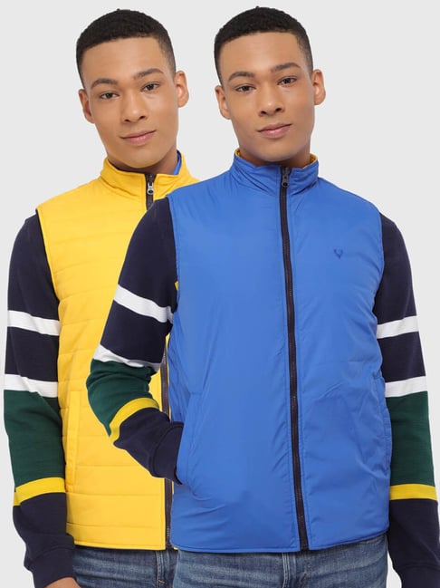 Buy Allen Solly Green Full Sleeves High Neck Reversible Jacket for Men's  Online @ Tata CLiQ