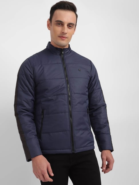 Buy Men Blue Solid Full Sleeves Casual Jacket Online - 279927 | Allen Solly