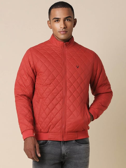 Buy Boys Red Solid Regular Fit Jacket Online - 423097 | Allen Solly