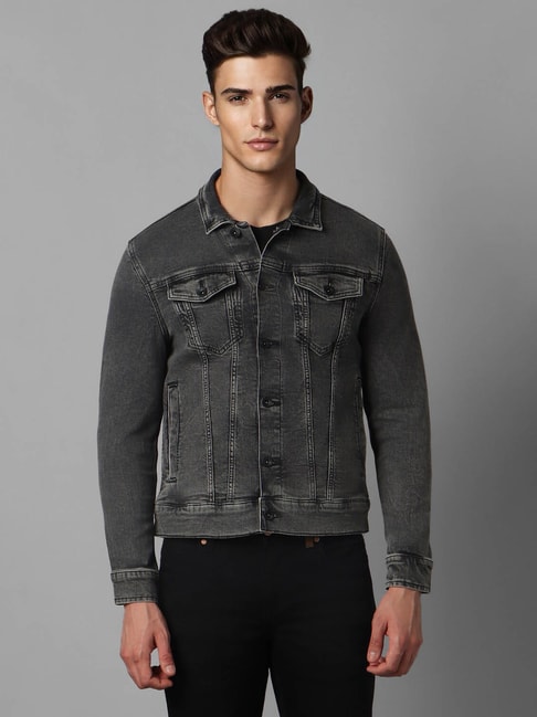 Buy online Grey Color Block Denim Jacket from Jackets for Men by Campus  Sutra for ₹1170 at 55% off | 2024 Limeroad.com