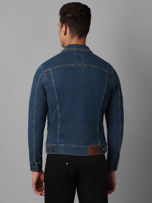 Louis philippe denim on sale jacket