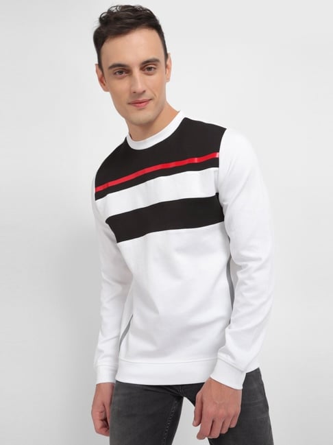 Allen solly white on sale sweatshirt