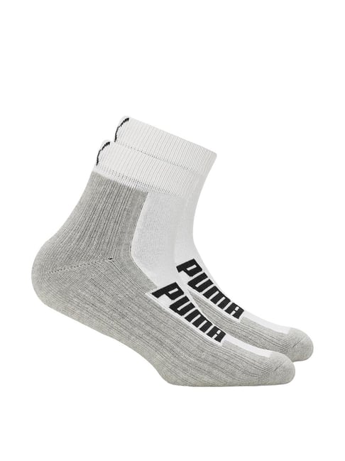 Puma Quarter Multicolor Cotton Solid Large Socks Pack of