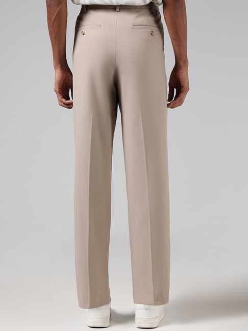 Nuon by Westside Beige Relaxed Fit Pants