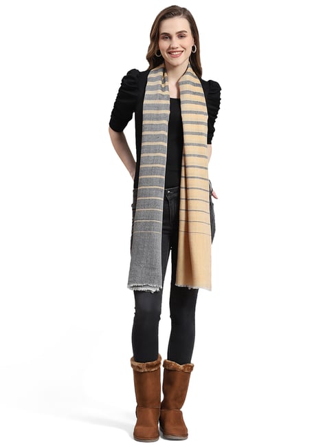 Monte Carlo Grey Stripes Stole-picture-44