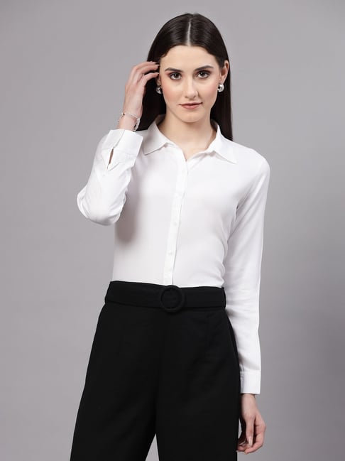 Style Quotient White Rayon Regular Fit Shirt-picture-46