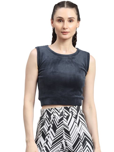 Rock.it Navy Regular Fit Crop Top-picture-37