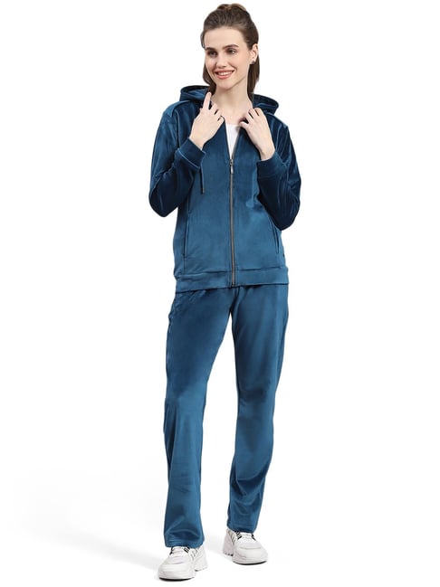 Monte Carlo Ladies Woolen Tracksuit Buy Women Blue Printed Stand